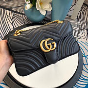 Gucci Marmont matelassé shoulder bag in Black 443497 - 1
