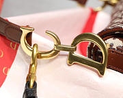 Dior Oblique Jacquard Canvas Calfskin leather Saddle Large Bag in Brown - 4
