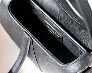 Dior Oblique Calfskin leather Saddle Small Bag in Black - 2