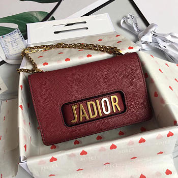 Dior Jadior Wine Red Leather handbag for Women