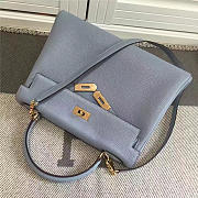 Hermes Kelly Mini leather Light Blue handbag for women - 3