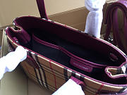 Burberry Tote Vintage Small Handbag in Purple - 4