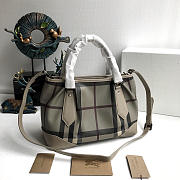 Burberry Original Check Tote Handbag in Gray - 4