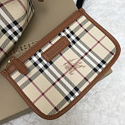 Burberry Original Check Tote Handbag with Khaki - 5