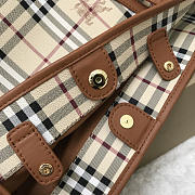 Burberry Original Check Tote Handbag with Khaki - 4