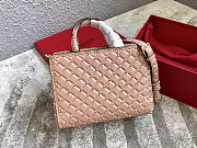 Valentino Garavani Rockstud Spike Lambskin Handbag in Pink - 2