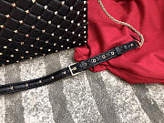 Valentino Garavani Rockstud Spike Lambskin Handbag in Black - 5