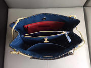 Valentino original lambskin spike tote bag in Blue - 3