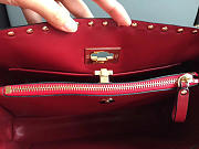 Valentino original lambskin spike tote bag in Red - 2