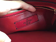 Valentino original lambskin spike tote bag in Red - 5