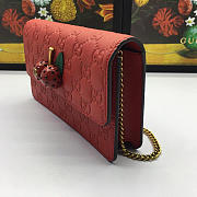 Gucci Signature with Cherries Mini Leather Bag - 6