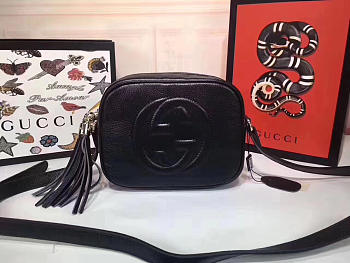Gucci Women's Shoulder Leather Black Bags 308364