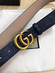 Gucci Belt Navy Blue - 3