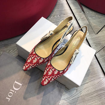 Dior Red Mid Heel shoes 6.5cm