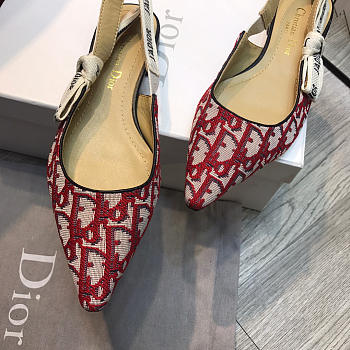 Dior Red Flat shoes