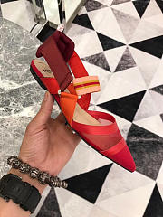 Fendi Slingbacks Red Flat-soled Shoes - 5