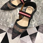 Fendi Slingbacks Black Brown Flat-soled Shoes - 6