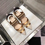 Fendi Slingbacks White Mid Heel Shoes 5cm - 6