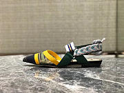 Fendi Slingbacks Yellow Green Flat-soled Shoes - 1