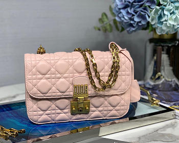 Dior Addict Lambskin retro chain Pink bag
