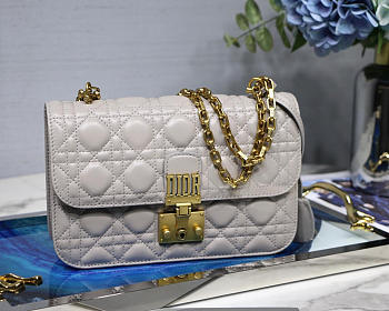 Dior Addict Lambskin retro chain Beige bag