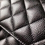 Chanel Double Flap Bag Caviar Black with Gold Hardware 23cm  - 3