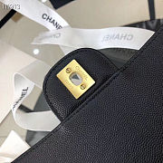Chanel Flap Bag Caviar in Black 25cm with Gold Hardware - 6
