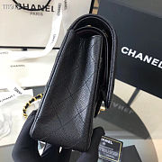 Chanel Flap Bag Caviar in Black 25cm with Gold Hardware - 4