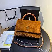 Chanel Coco Handle Bag 28cm Dark Beige - 1