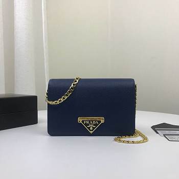 Prada Chain Strap Mini Bag 18CM Blue