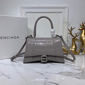 Balenciaga Hourglass Bag 24cm Grey
