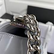 Chanel boy bag 25cm sliver - 6