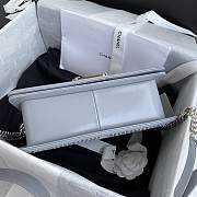 Chanel boy bag 25cm sliver - 5