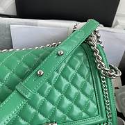Chanel boy bag 25cm sliver 002 - 6
