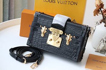 Louis Vuitton Petite Malle Box Shoulder Bag balck