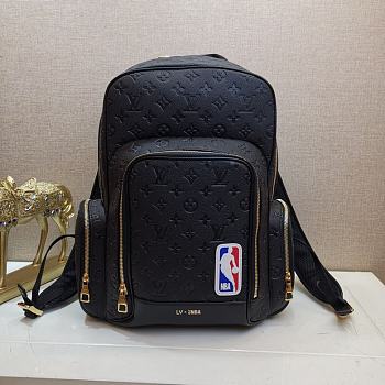 LV NBA Black Monogram Leather Backpack M57972