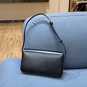 Celine Triomphe Shoulder Bag 194143 Black 20CM - 5