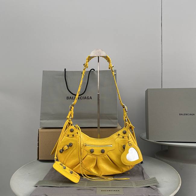 Balenciaga Le Cagole Handbag Yellow 33CM - 1