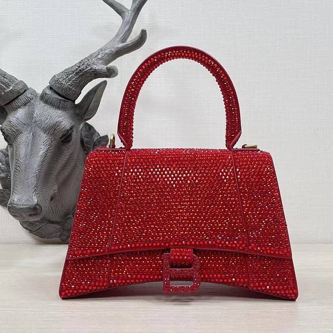 Balenciaga Hourglass Bag Red 23cm - 1