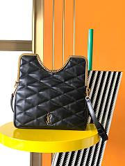 YSL 87 Quilted-leather Clutch Bag Black 26CM - 4