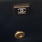 Chanel Flap Bag with Handle Black 21CM - 3