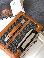 Goyard Bourget PM Trolley Case Black & Tan 50CM - 4