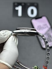 Rolex Day Date Silver Pink Watch - 6