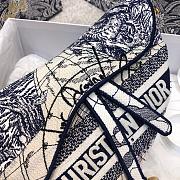 Dior Canvas Embroidered Around the World Saddle Bag 25.5cm - 4