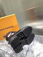 Louis Vuitton Leather Monogram Checkpoint Platform Desert Boots Black 012 - 6