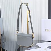 Dior Box Calfskin Small Bobby Flap Cloud Blue 18cm - 4