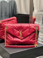 YSL Loulou Puffer Bag Red 35cm - 1