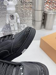 Louis Vuitton Skate Sneaker Oversized Flower Black - 5
