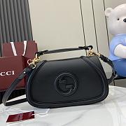 Gucci Blondie small top handle bag In Black smooth leather 26cm - 1