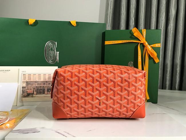 Goyard Bowling 25 Toiletry Bag in Orange - 1